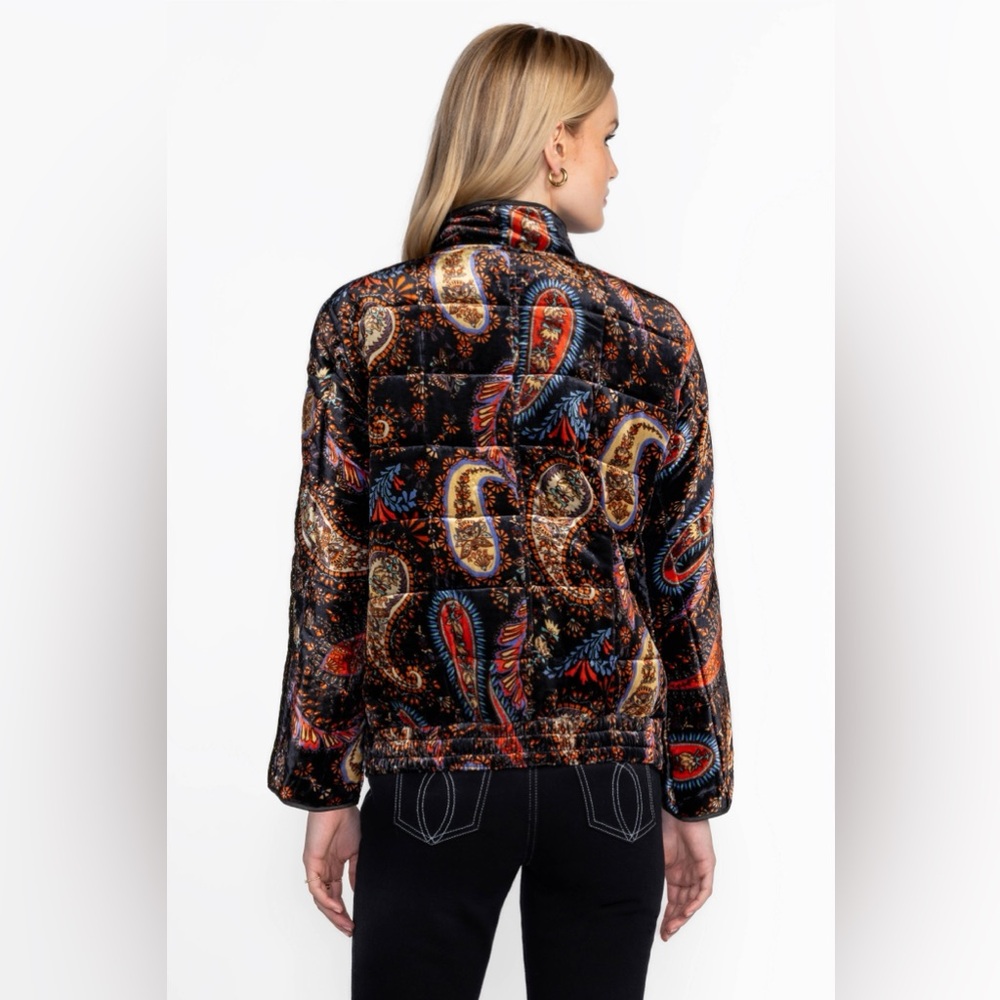 NWT Johnny Was Dolman Quilted Paisley Bomber Jacket | Women’s Plus XXL / 2X - Picture 6 of 16